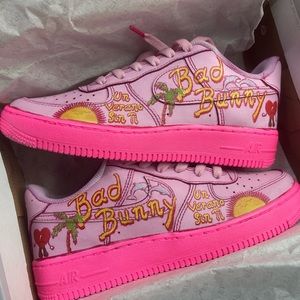 Custom Nike Air Force 1 Bad Bunny